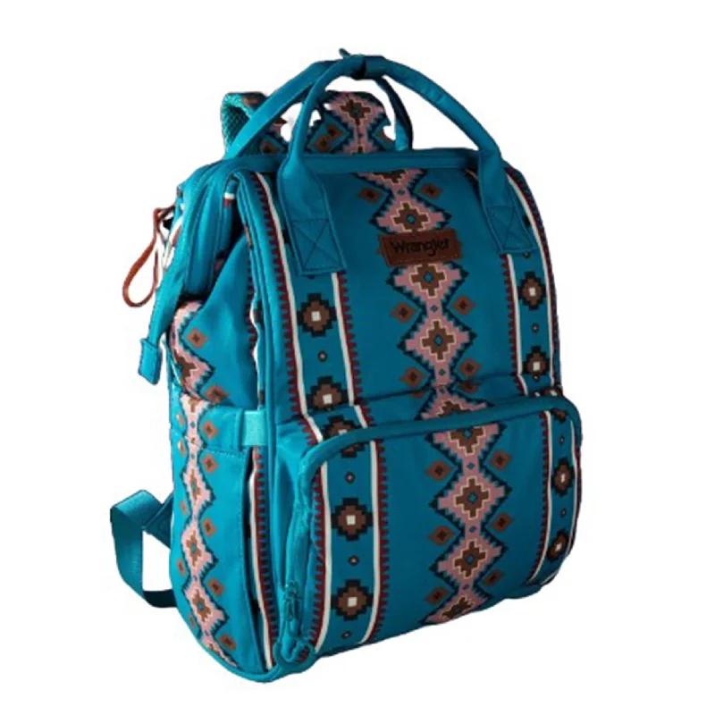 Men's western boots with a distressed leather finish for a rugged lookWrangler Turquoise Aztec Callie Backpack/Diaper Bag Men's western boots with a distressed leather finish for a rugged lookWrangler Turquoise Aztec Callie Backpack/Diaper Bag