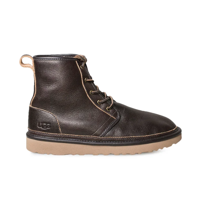 Men's synthetic rubber sole winter boots with high tractionUGG Harkley Horween Pinnacle Arabica Boots - Men's Men's synthetic rubber sole winter boots with high tractionUGG Harkley Horween Pinnacle Arabica Boots - Men's