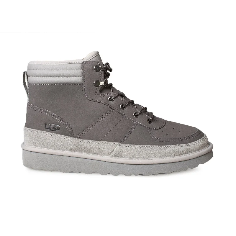 Men's moc - toe winter boots with a traditional designUGG Highland Sport Grey Boots - Men's Men's moc - toe winter boots with a traditional designUGG Highland Sport Grey Boots - Men's