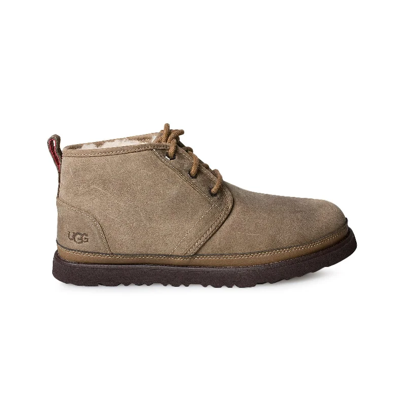Men's high - ankle winter boots with a military styleUGG Neumel Waterproof Military Sand Boots - Men's Men's high - ankle winter boots with a military styleUGG Neumel Waterproof Military Sand Boots - Men's