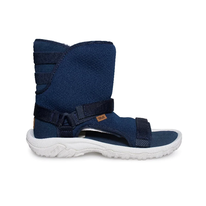 Men's suede and nylon hybrid winter boots for flexibilityUGG/TEVA Collaboration - Hybrid Black Iris