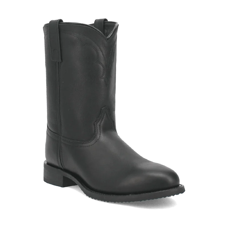 Men's western boots with a silver - toned hardware and accentsVAUGHN LEATHER BOOT