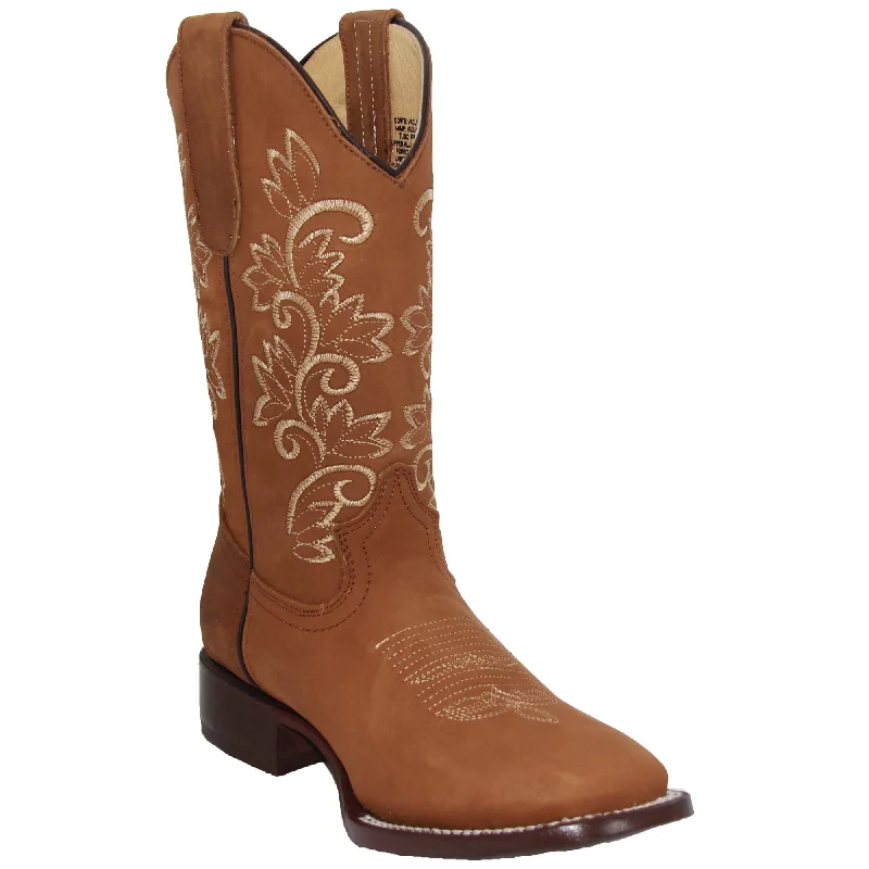 Alligator - embossed men's western boots for a bold statementWomens Embroidered Leather Cowgirl Cowboy Square Toe Western Boots Alligator - embossed men's western boots for a bold statementWomens Embroidered Leather Cowgirl Cowboy Square Toe Western Boots