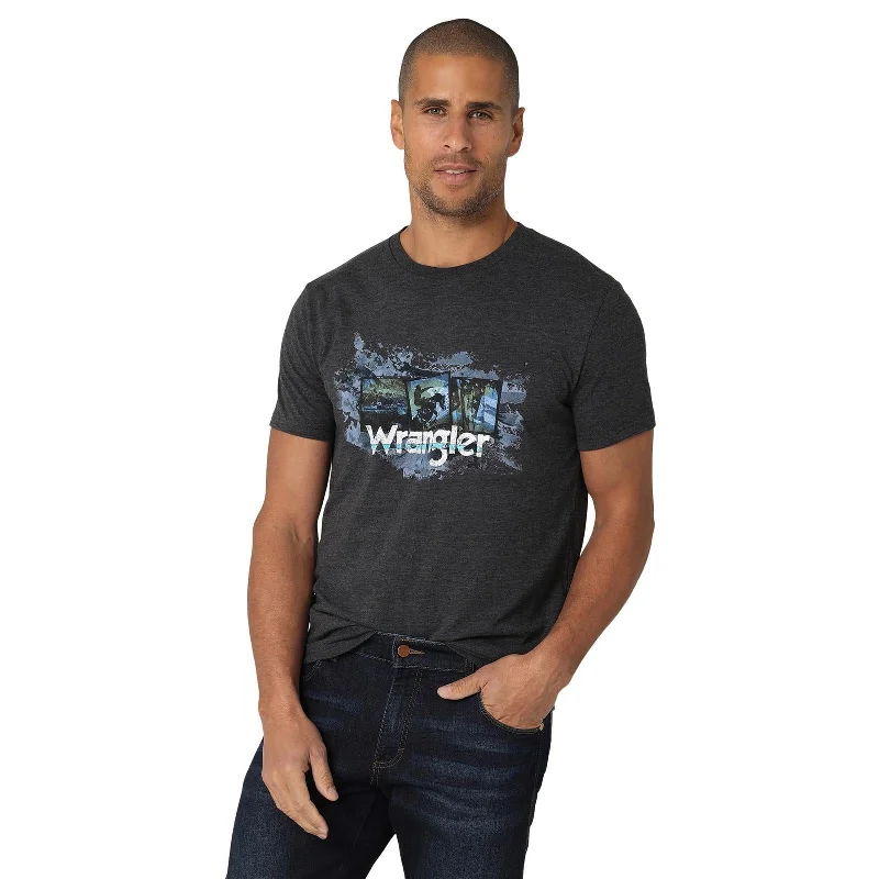Vintage - style men's western boots with a square toe and spur ledgeWrangler® Men's Graphic Short Sleeve Tee Vintage - style men's western boots with a square toe and spur ledgeWrangler® Men's Graphic Short Sleeve Tee
