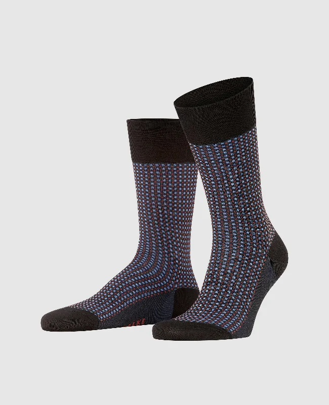 Men's boat shoes with a cushioned footbedFalke Uptown Tie Men Socks - Black