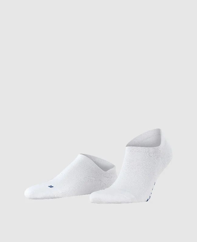 Stretchable men's boat shoes for a comfortable fitFalke Cool Kick Unisex Sneaker Socks - White