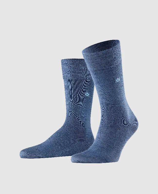 Men's boat shoes with a perforated design for ventilationBurlington Leeds Men's Socks - Dark Blue Melange Men's boat shoes with a perforated design for ventilationBurlington Leeds Men's Socks - Dark Blue Melange