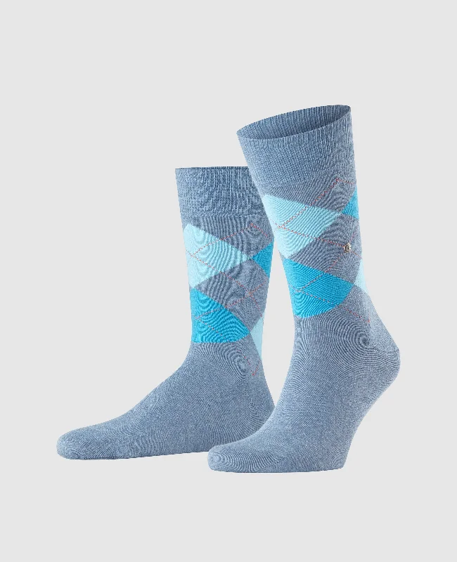 Men's boat shoes with a cushioned footbedBurlington King Men's Socks - Light Denim