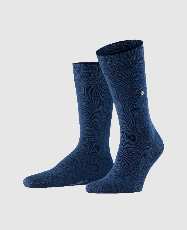 Men's boat shoes with a contrast stitchingBurlington Lord Men's Socks - Marine