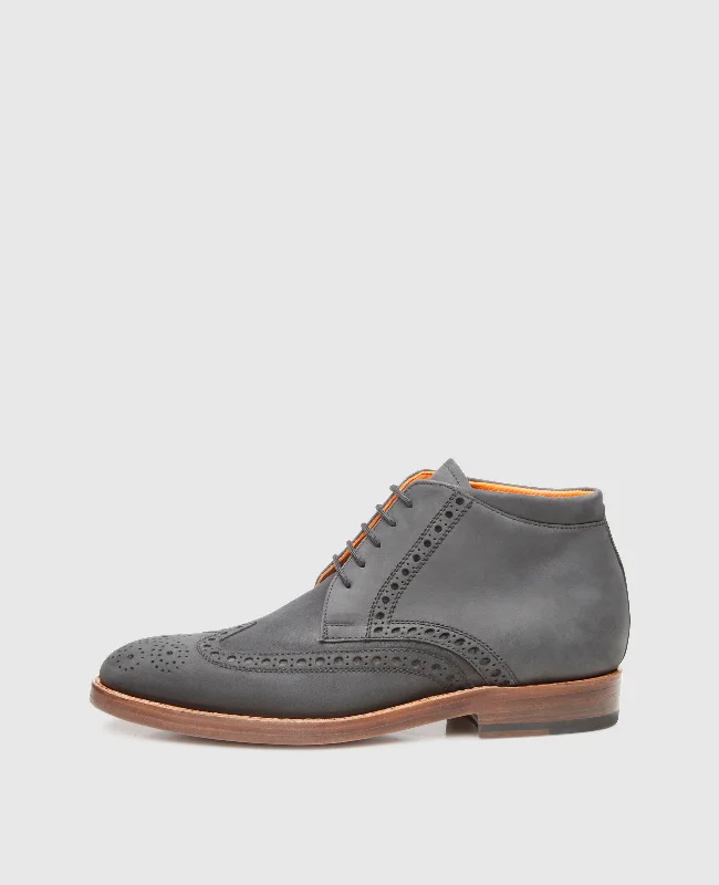 Men's boat shoes with a contrast stitchingLuzern Full-Brogue J - Black
