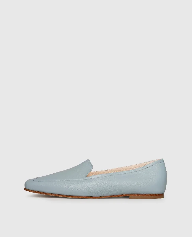Men's boat shoes with a moc - toe designAudrey HVL - Blue