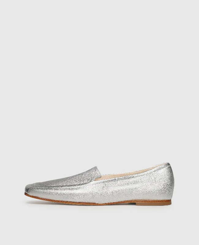 Men's boat shoes with a rubber outsole for durabilityAudrey HVL - Silver