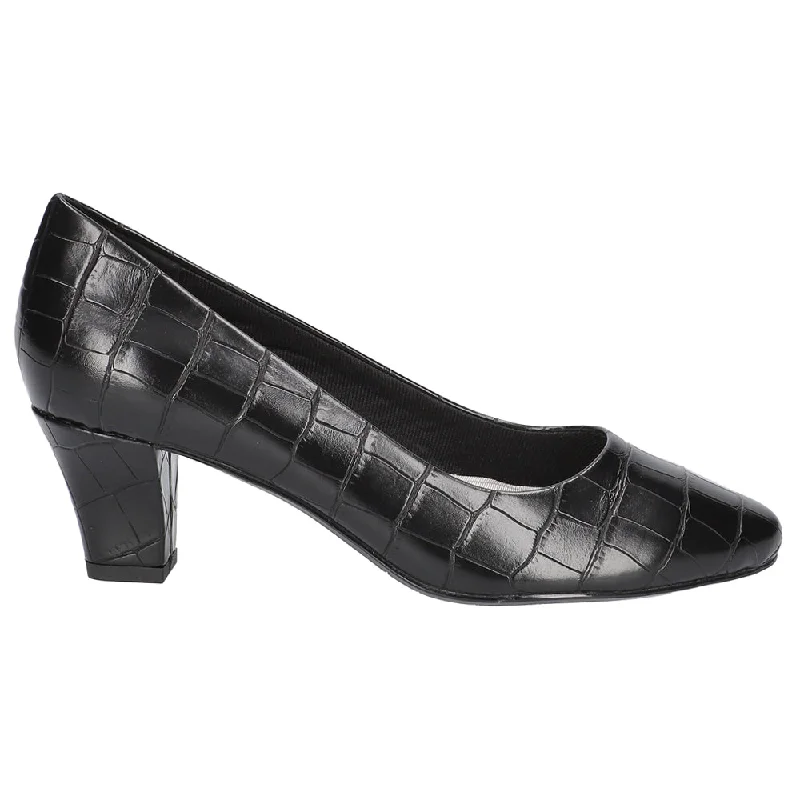 Men's formal shoes with a lace - up closureBallari Croc Block Heel Pumps