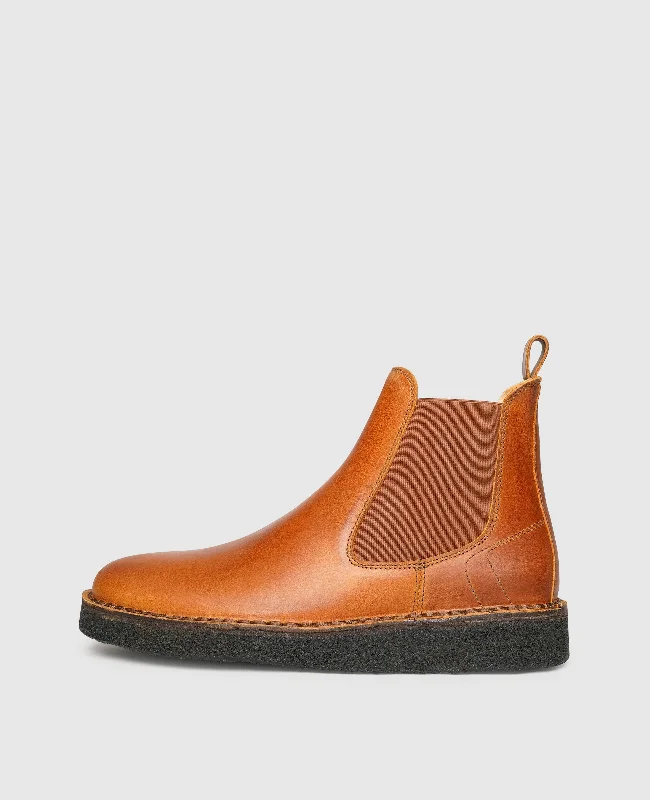 Men's boat shoes with a cushioned footbedBetty CB - Cognac