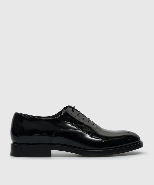 Men's formal shoes with a classic silhouetteBrunello Cucinelli Mens Patent Oxfords in Black Men's formal shoes with a classic silhouetteBrunello Cucinelli Mens Patent Oxfords in Black