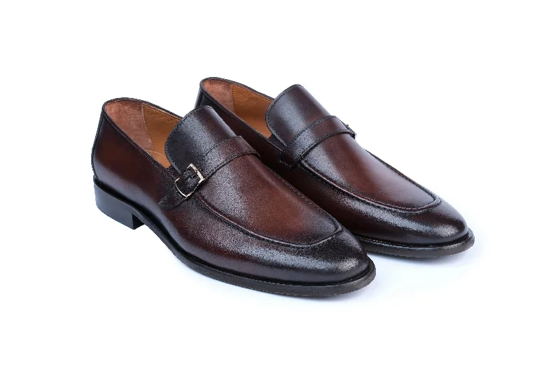 Men's formal shoes with a rubber heel cap for durabilityCardo Single Monk Strap