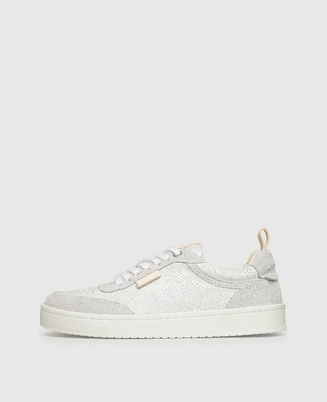 Men's boat shoes in a light - colored leatherCourt W AA - White