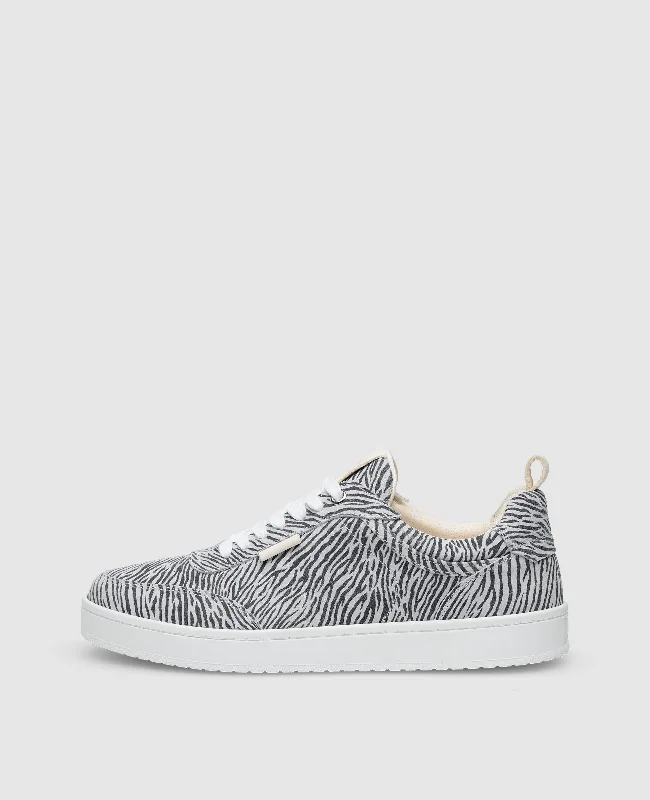 Men's boat shoes with a leather lacing systemCourt W AA - Zebra
