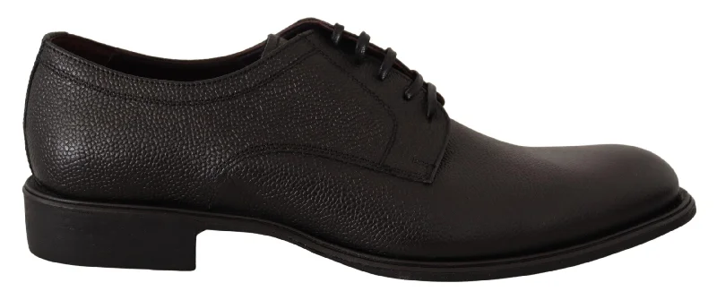 Men's leather formal Oxford shoes with a cap toeDolce & Gabbana Elegant Leather Derby Dress Men's Shoes Men's leather formal Oxford shoes with a cap toeDolce & Gabbana Elegant Leather Derby Dress Men's Shoes