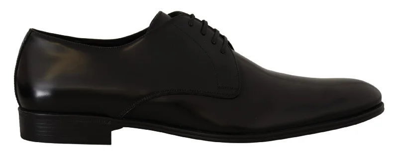 Men's formal shoes with a contrast stitching detailDolce & Gabbana Elegant Leather Derby Men's Shoes Men's formal shoes with a contrast stitching detailDolce & Gabbana Elegant Leather Derby Men's Shoes