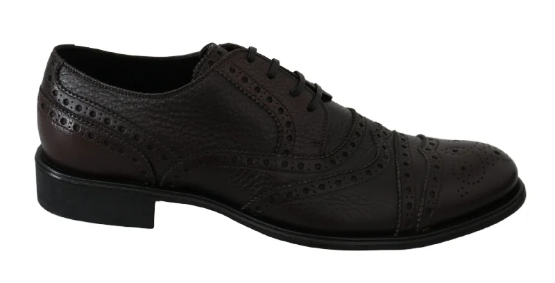 Men's formal shoes with a polished shineDolce & Gabbana Elegant Mens Leather Derby Dress Men's Shoes Men's formal shoes with a polished shineDolce & Gabbana Elegant Mens Leather Derby Dress Men's Shoes