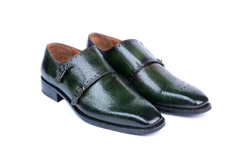 Men's formal shoes with a double monk strapDorchester Hand Painted Double Monk Strap Men's formal shoes with a double monk strapDorchester Hand Painted Double Monk Strap