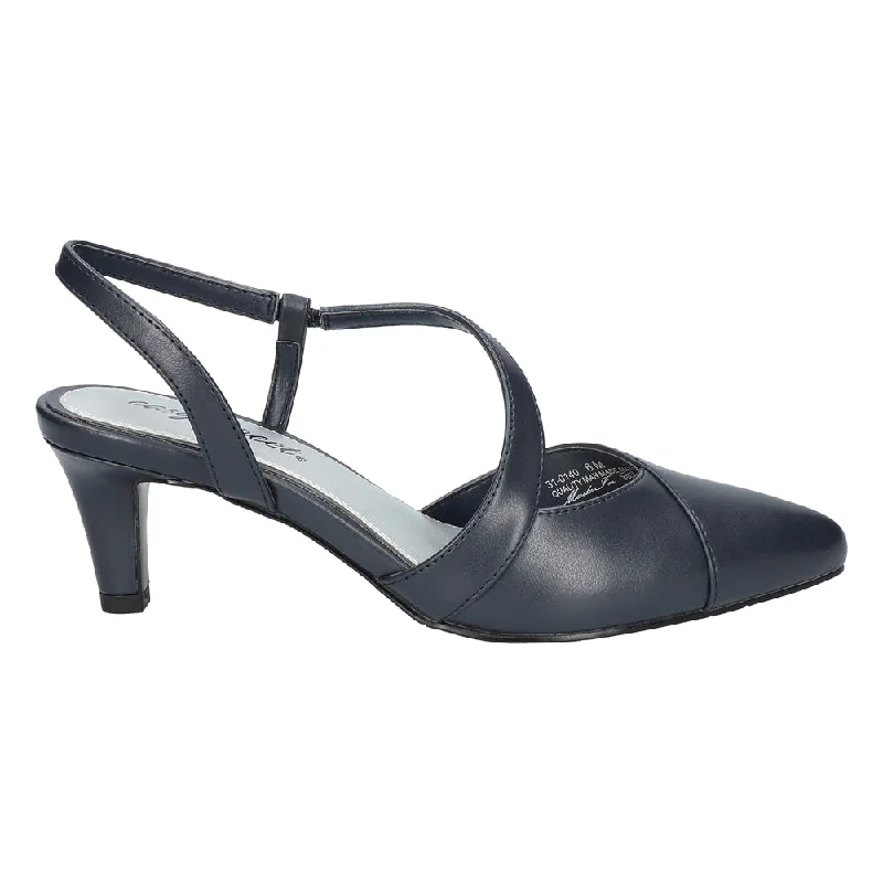 Men's formal shoes with a buckle closureEmerald Pointed Toe Slingback Pumps