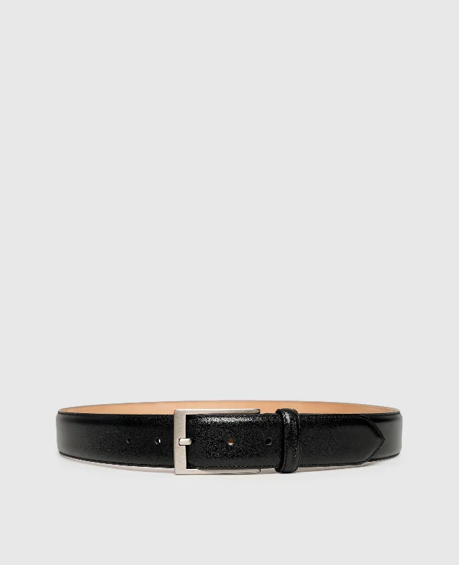 Men's boat shoes with a leather lacing systemJackson - Black