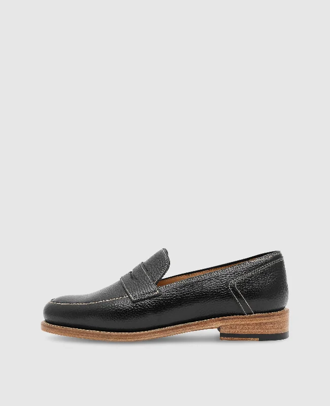 Men's boat shoes with a flexible sole for easy movementLee PL - Black
