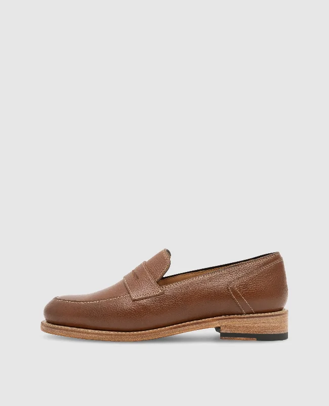 Men's boat shoes with a branded logo on the sideLee PL - Midbrown