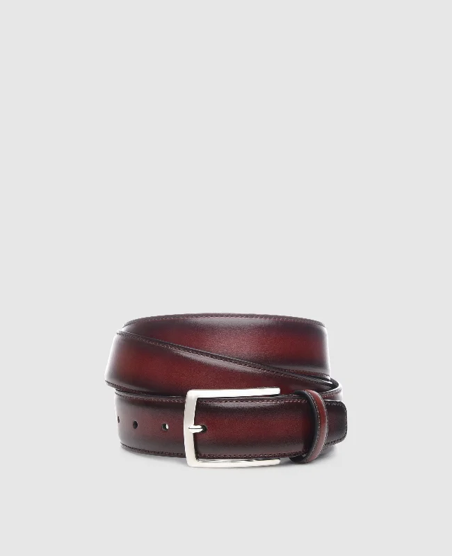 Men's boat shoes with a flexible sole for easy movementMen’s Patina belt in bordeaux - Bordeaux Men's boat shoes with a flexible sole for easy movementMen’s Patina belt in bordeaux - Bordeaux