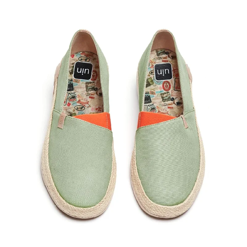 Men's canvas espadrilles with a jute soleMarbella Morandi Green
