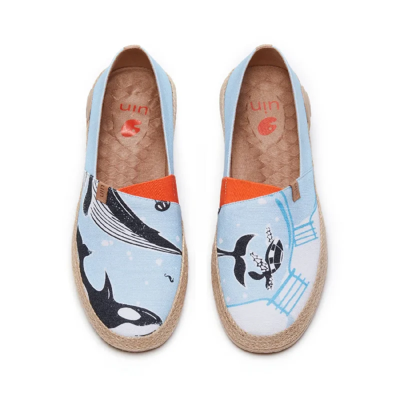 Men's cotton - blend espadrilles with a hand - woven jute soleTears of Whales II Marbella I Men Men's cotton - blend espadrilles with a hand - woven jute soleTears of Whales II Marbella I Men
