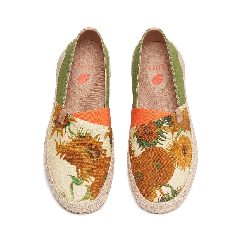 Men's distressed espadrilles for a vintage appealVan Gogh Sunflowers Marbella I Men Men's distressed espadrilles for a vintage appealVan Gogh Sunflowers Marbella I Men