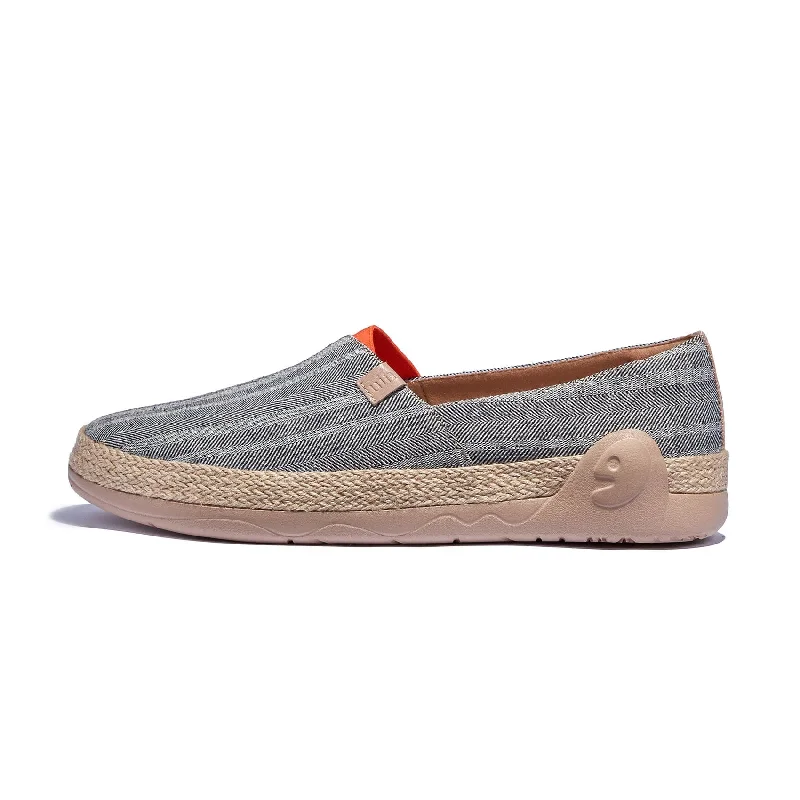 Men's linen espadrilles with a recycled rubber soleGalaxy Grey Marbella I Men