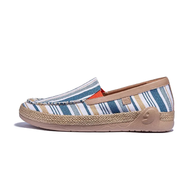 Men's low - top espadrilles with a perforated designRetro Stripes Marbella V Men