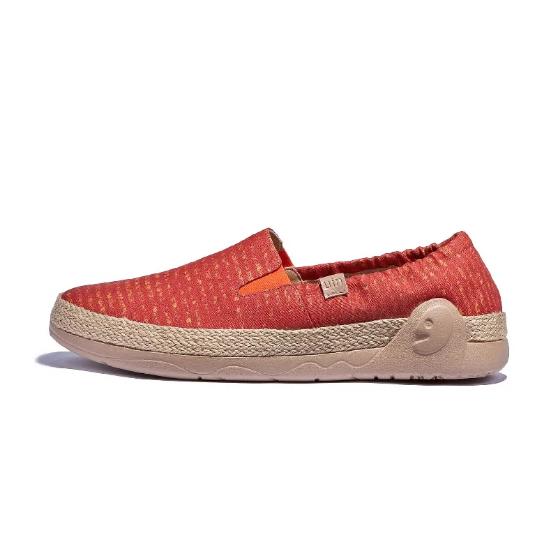 Men's linen espadrilles with a recycled rubber soleBurnt Ochre Marbella VI Men