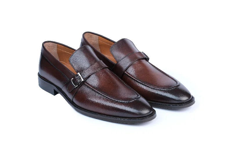 Brogue - style men's formal shoes for a sophisticated lookNewbury Single Monk