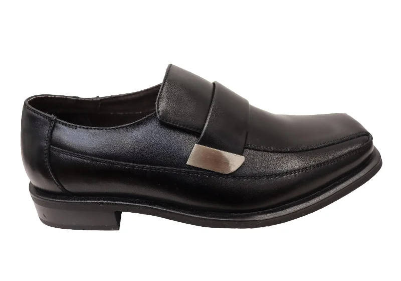 Men's formal shoes with a low - heeled designRaoul Merton Fly Mens Leather Slip On Dress Shoes Men's formal shoes with a low - heeled designRaoul Merton Fly Mens Leather Slip On Dress Shoes