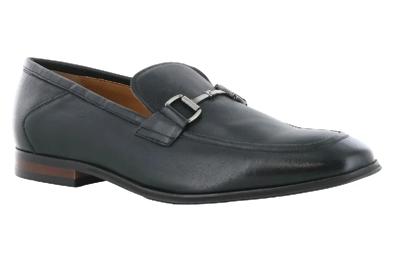 Men's formal shoes with a padded insole for comfortSteve Madden Aahron Black Leather Dress Loafer Men's formal shoes with a padded insole for comfortSteve Madden Aahron Black Leather Dress Loafer