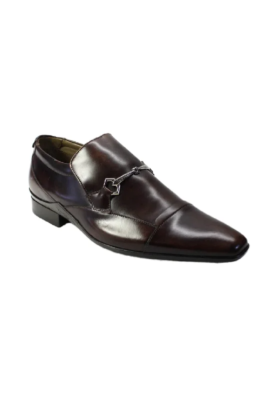 Men's formal shoes with a double monk strapTardini Mens Brown Genuine Italian Leather Embellished Moccasin Shoes Men's formal shoes with a double monk strapTardini Mens Brown Genuine Italian Leather Embellished Moccasin Shoes