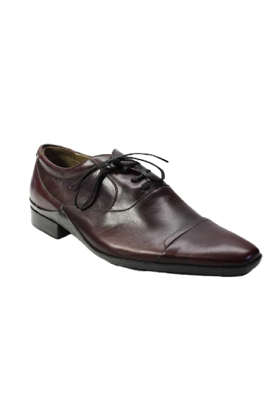 Men's formal shoes with a contrast stitching detailTardini Mens Brown Genuine Italian Leather Lace Up Toe Cap Oxford Shoes Men's formal shoes with a contrast stitching detailTardini Mens Brown Genuine Italian Leather Lace Up Toe Cap Oxford Shoes