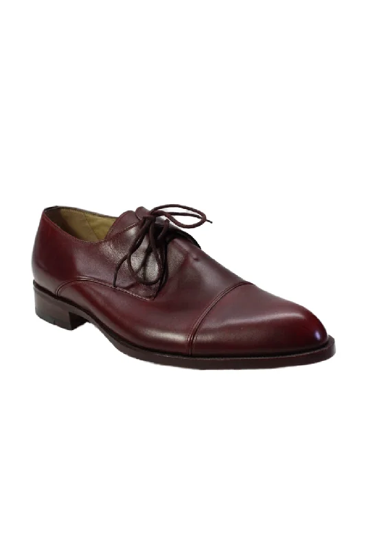 Men's formal shoes with a low - heeled designTardini Mens Burgundy Genuine Italian Leather Lace Up Toe Cap Oxford Shoes Men's formal shoes with a low - heeled designTardini Mens Burgundy Genuine Italian Leather Lace Up Toe Cap Oxford Shoes