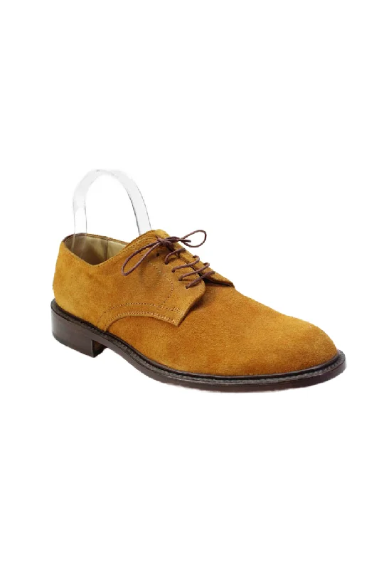 Men's formal shoes with a rubber heel cap for durabilityTardini Mens Camel Genuine Alligator Trim Suede Lace Up Shoes 7.5 Men's formal shoes with a rubber heel cap for durabilityTardini Mens Camel Genuine Alligator Trim Suede Lace Up Shoes 7.5