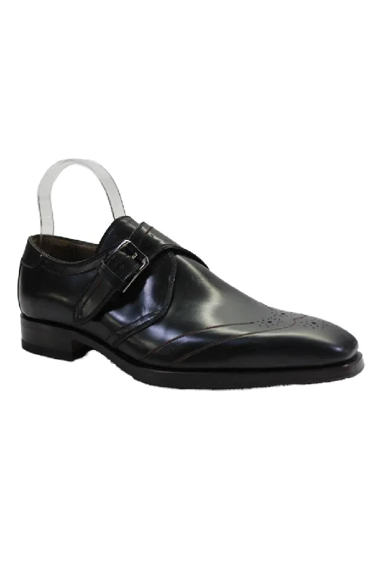 Men's formal shoes with a decorative perforationTardini Mens Full Grain Italian Leather Lace-Up Buckled Loafers Black Men's formal shoes with a decorative perforationTardini Mens Full Grain Italian Leather Lace-Up Buckled Loafers Black
