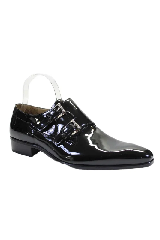 Men's formal shoes with a pointed toe for a stylish lookTardini Mens Leather 2-Buckled Strap Pointed Toe Moccasin Loafers Black Men's formal shoes with a pointed toe for a stylish lookTardini Mens Leather 2-Buckled Strap Pointed Toe Moccasin Loafers Black
