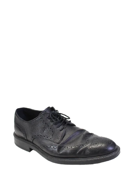 Men's formal shoes with a smooth leather finishTods Mens Black Leather Lace Up Wingtip Brogue Oxford Shoes Men's formal shoes with a smooth leather finishTods Mens Black Leather Lace Up Wingtip Brogue Oxford Shoes