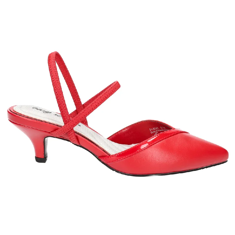 Men's formal shoes with a polished shineUnna Pointed Toe Kitten Heel Pumps