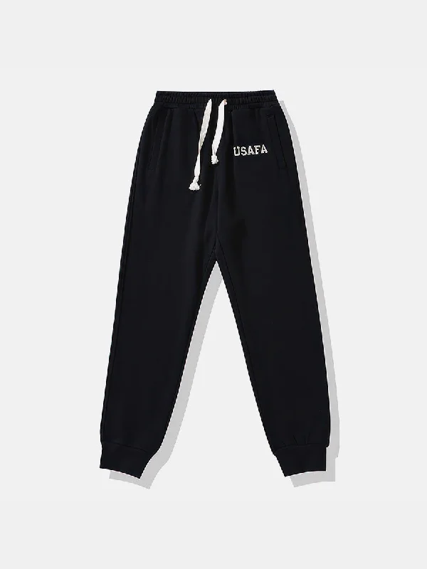 Men's formal shoes with a narrow toe boxUSAFA Logo Sweatpants