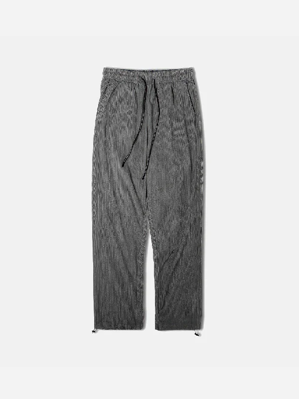 Men's formal shoes with a narrow toe boxVintage Corduroy Terry Knitted Sweatpants